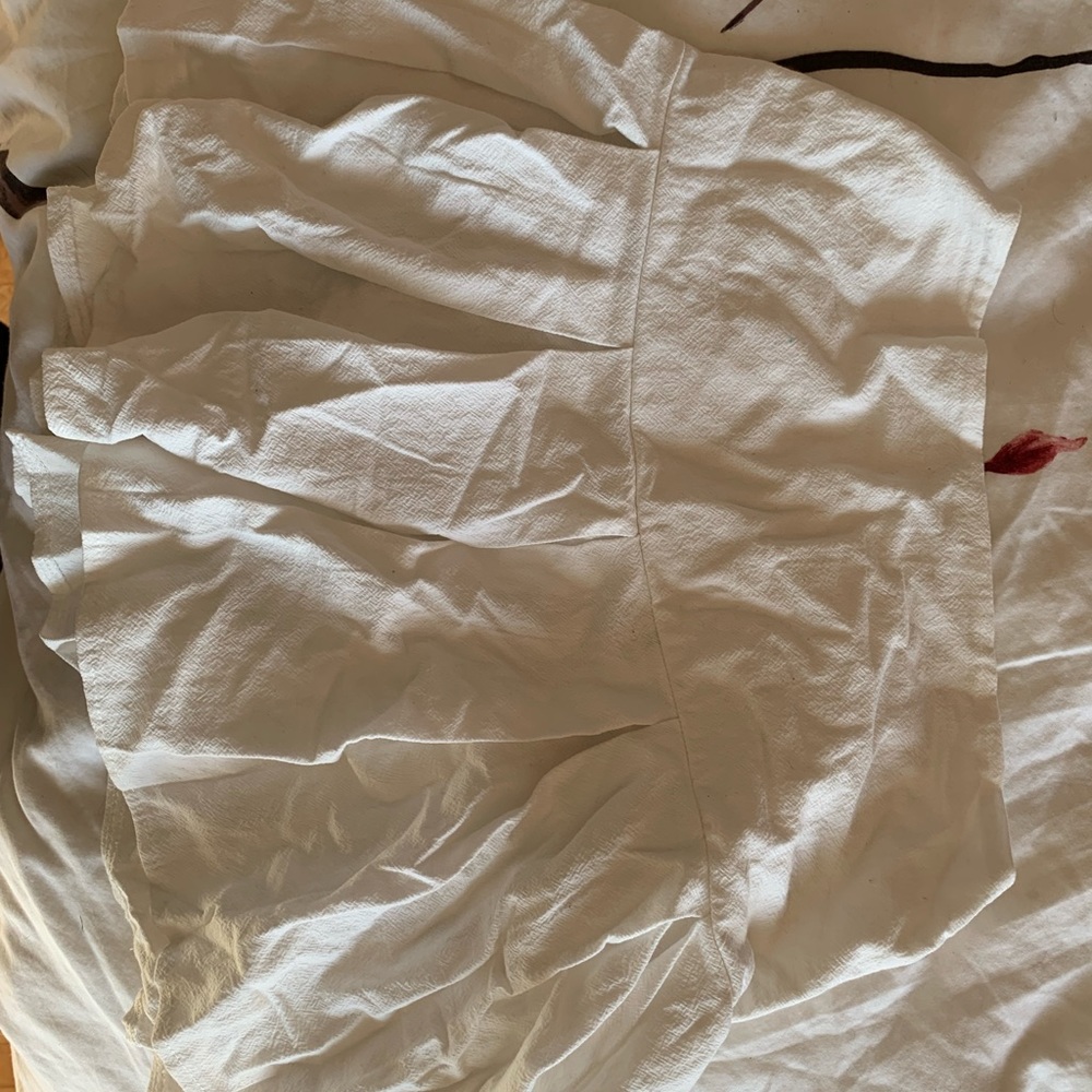 White mini skirt
